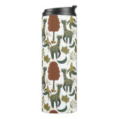 Giraffenmuster | farbiges Blumenmuster Thermosbecher (Nach links gedreht)