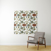 Giraffenmuster | farbiges Blumenmuster Wandteppich (Beispiel (Horizontal))