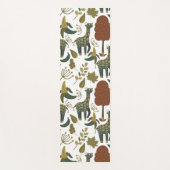 Giraffenmuster | farbiges Blumenmuster Yogamatte (Vorderseite)