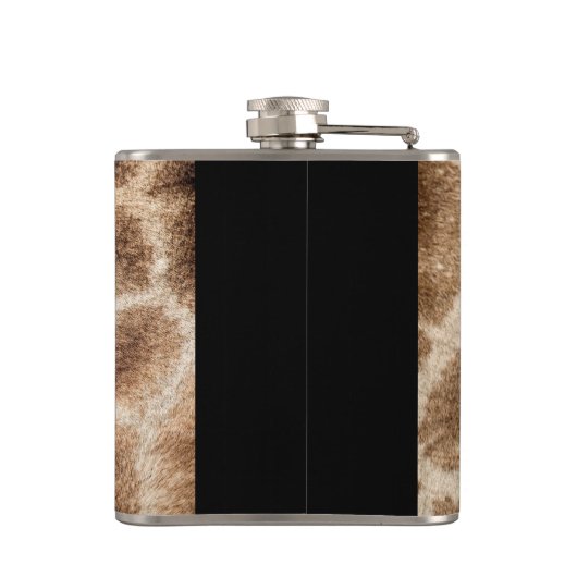 Giraffenmuster Flachmann (Rückseite)