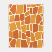 Giraffenmuster fleecedecke (Vorderseite)