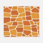 Giraffenmuster fleecedecke (Vorderseite (Horizontal))