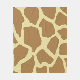 Giraffenmuster Fleecedecke