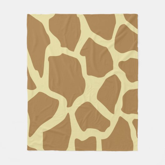 Giraffenmuster Fleecedecke (Vorderseite)