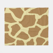 Giraffenmuster Fleecedecke (Vorderseite (Horizontal))