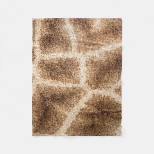 Giraffenmuster Fleecedecke (Vorderseite)