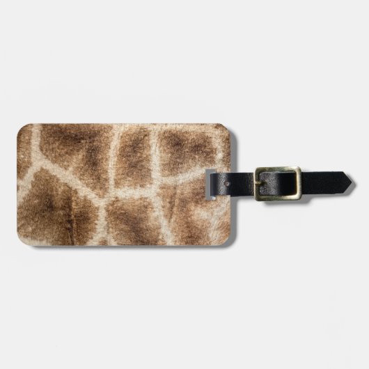 Giraffenmuster Gepäckanhänger (Vorderseite horizontal)