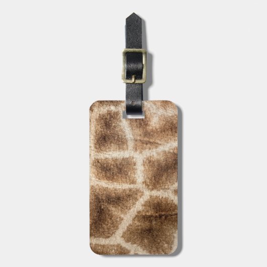 Giraffenmuster Gepäckanhänger (Vorderseite vertikal)