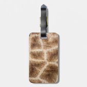 Giraffenmuster Gepäckanhänger (Rückseite vertikal)