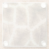 Giraffenmuster Glasuntersetzer (Rückseite)