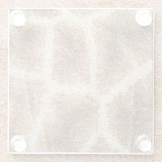 Giraffenmuster Glasuntersetzer (Rückseite)