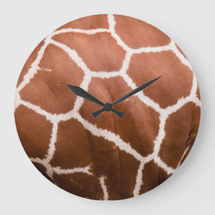 Giraffenmuster Große Wanduhr