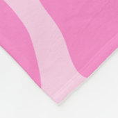 Giraffenmuster in Rosa Fleecedecke (Ecke)
