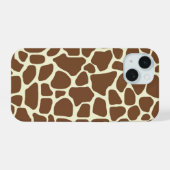 Giraffenmuster iPhone 15 Hülle (Rückseite (Horizontal))