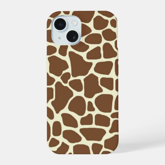 Giraffenmuster iPhone 15 Hülle (Rückseite)