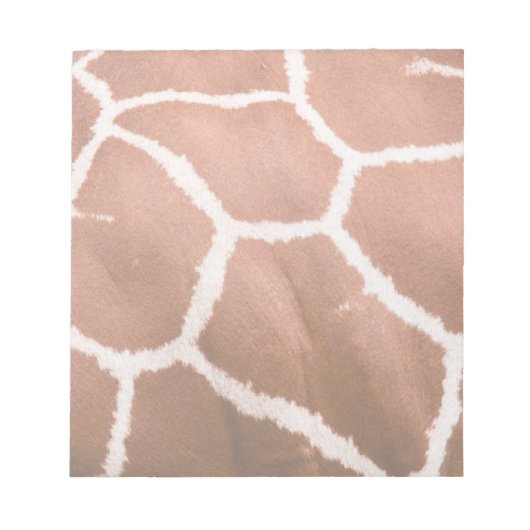 Giraffenmuster Notizblock (Vorderseite)