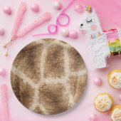 Giraffenmuster Pappteller (Party)