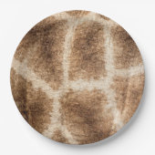 Giraffenmuster Pappteller (Vorderseite)