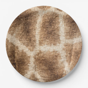 Giraffenmuster Pappteller