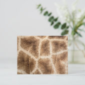 Giraffenmuster Postkarte (Stehend Vorderseite)