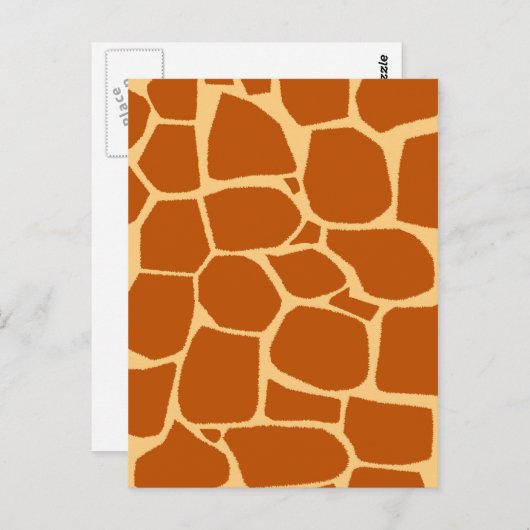 Giraffenmuster Postkarte (Vorne/Hinten)