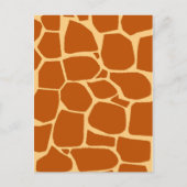 Giraffenmuster Postkarte (Vorderseite)