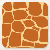 Giraffenmuster Rechteckiger Pappuntersetzer (Vorderseite)