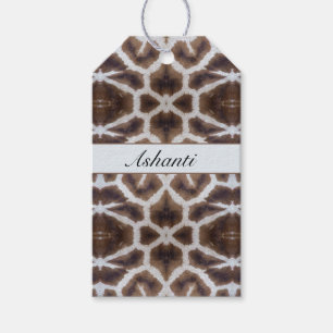 Giraffenmuster Safari-Stil anpassbar Geschenkanhänger