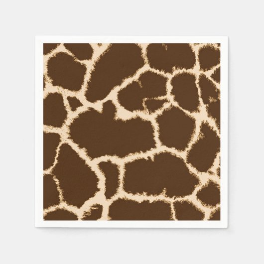 Giraffenmuster Serviette (Vorderseite)