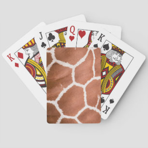 Giraffenmuster Spielkarten
