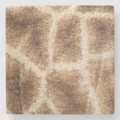 Giraffenmuster Steinuntersetzer (Vorderseite)