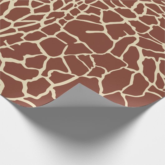 Giraffenmusterhintergrund Geschenkpapier (Ecke)