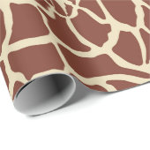Giraffenmusterhintergrund Geschenkpapier (Rolleneckpunkt)