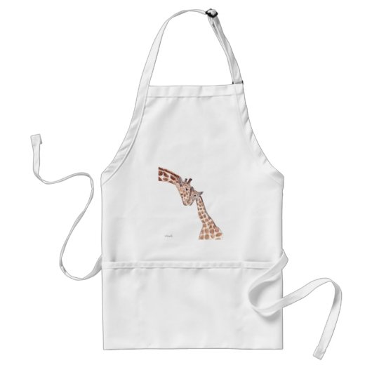 Giraffenmutter mit Baby Schürze (Vorne)