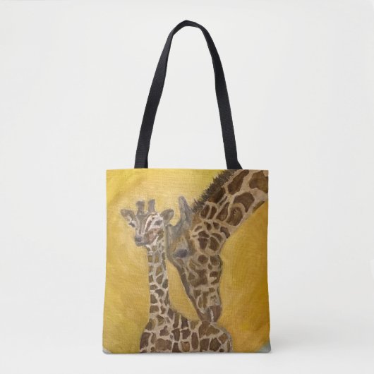 Giraffenmutter und -kind tasche (Vorderseite)