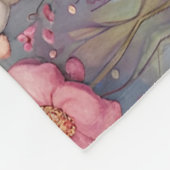 Giraffenparadies in einem pastellfarbenen Garten Fleecedecke (Ecke)