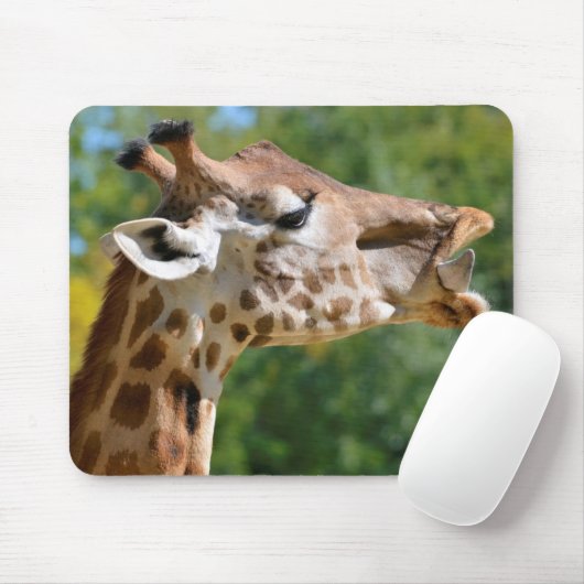 Giraffenportrait Mousepad (Mit Mouse)