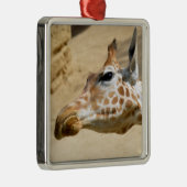 Giraffenportrait Ornament Aus Metall (Rechts)