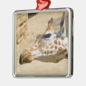 Giraffenportrait Ornament Aus Metall (Links)