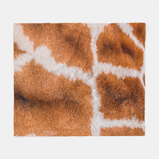 Giraffenprint Fleecedecke (Vorderseite (Horizontal))