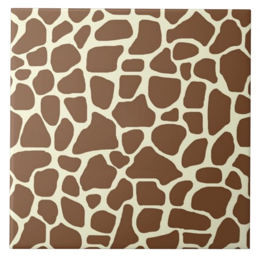 Giraffenprint Fliese (Vorderseite)