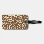 Giraffenprint Gepäckanhänger (Rückseite horizontal)