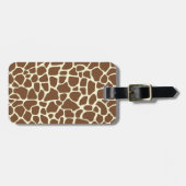 Giraffenprint Gepäckanhänger (Vorderseite horizontal)