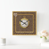 Giraffenprint, Herz Jewel & Gold Uhr (Zuhause)