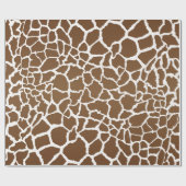 Giraffenprint in Schokolade und Sahne Geschenkpapier (Flach)