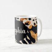 Giraffenprint Kaffeetasse (VorderseiteRechts)
