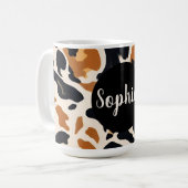 Giraffenprint Kaffeetasse (Vorderseite Links)
