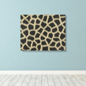 Giraffenprint Leinwanddruck (Insitu (Holzboden))