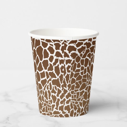 Giraffenprint Pappbecher (Rechts)