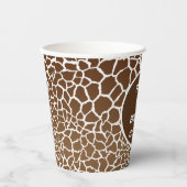 Giraffenprint Pappbecher (Vorderseite)